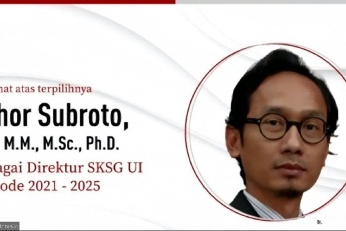 Athor Subroto terpilih sebagai Direktur SKSG UI 2021-2025