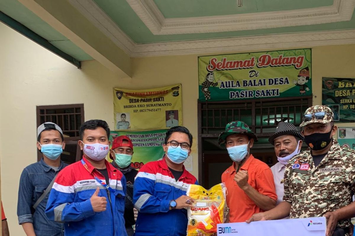 Pertamina salurkan bantuan sembako kepada korban angin puting beliung Lampung