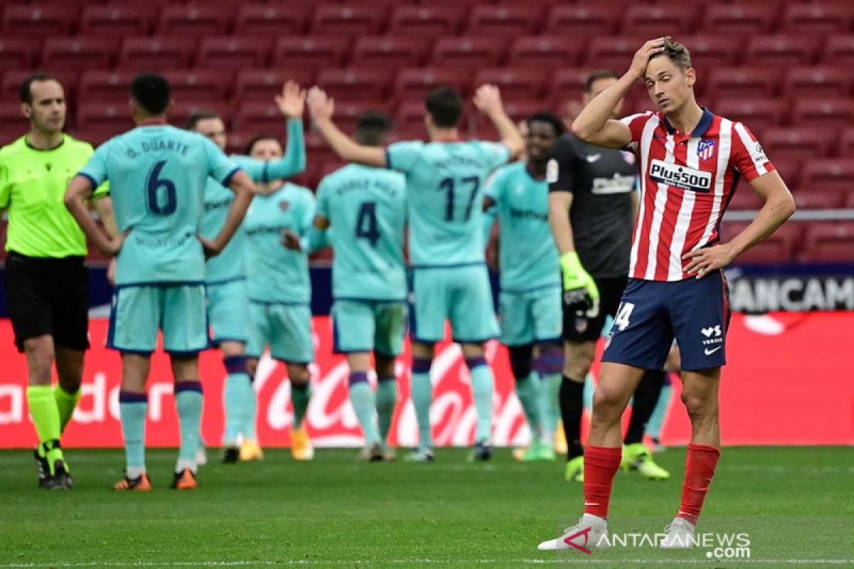 Liga Spanyol - Levante permalukan Atletico Madrid 2-0