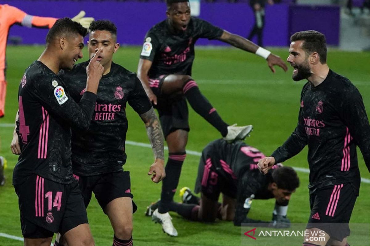 Real Madrid  pangkas jarak dengan Atletico usai tundukkan Valladolid 1-0