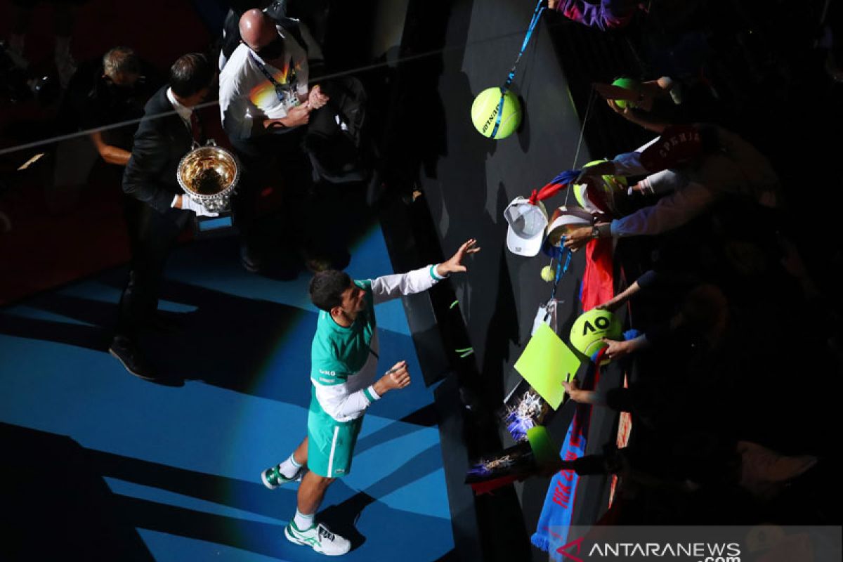 Djokovic semakin cinta Rod Laver pasca kemenangan kesembilan