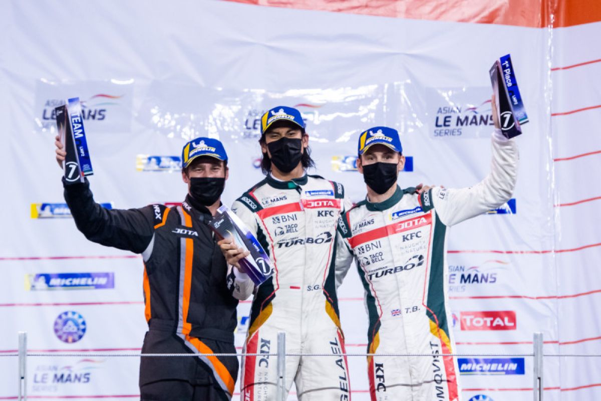 Sean Gelael tampil gemilang tutup Asian Le Mans seri Abu Dhabi dengan kemenangan