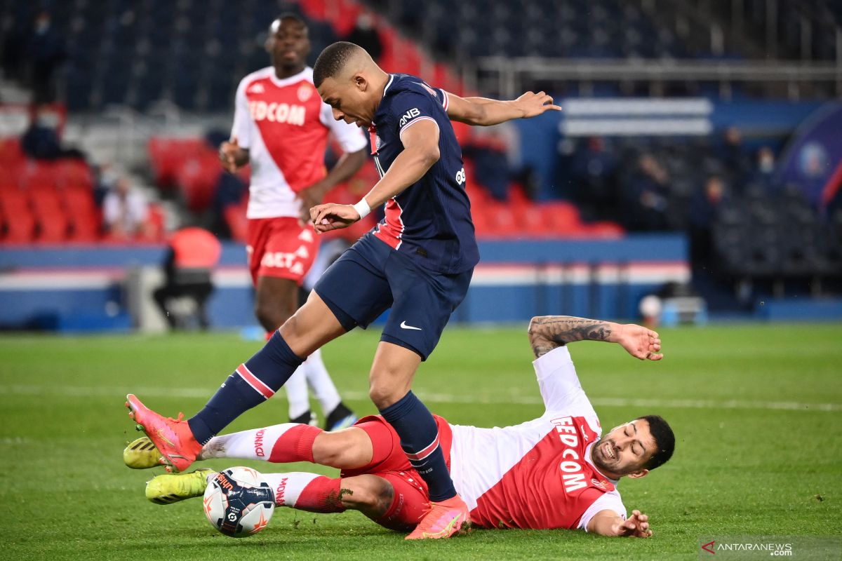 PSG dipecundangi Monaco 2-0 di kandang sendiri