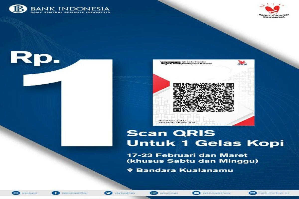 BI Sumut menggelar 'Ngopi Enak" dukung Gernas BBI