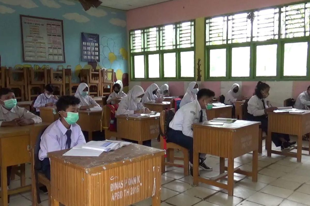 Seluruh sekolah gelar simulasi pembelajaran tatap muka