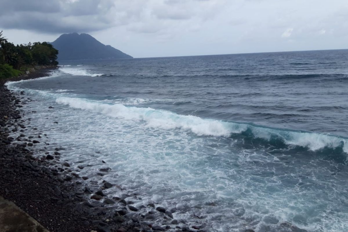 BPBD Koa Ternate pantau permukiman terdampak gelombang laut