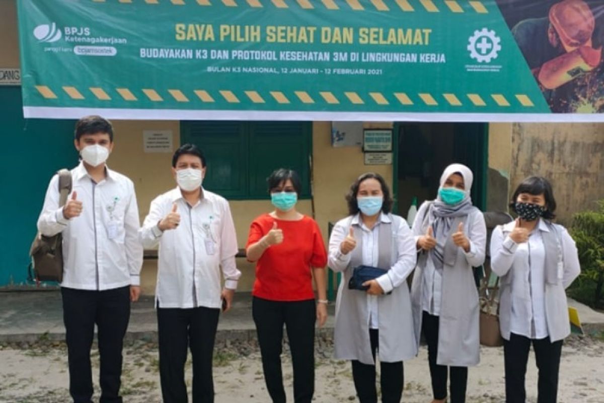 BPJamsostek Pematangsiantar bagi peralatan keselamatan di Bulan K3