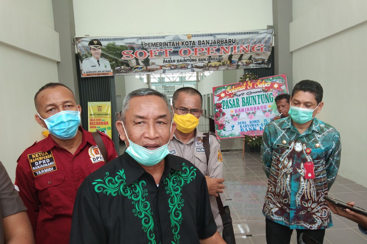 Waket DPRD dukung pemindahan pedagang Pasar Bauntung