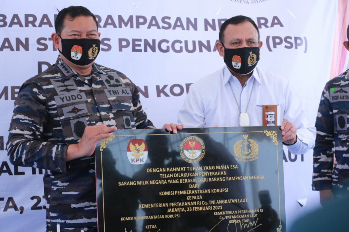 KPK serahkan aset tanah dan bangunan senilai Rp55 miliar ke TNI Angkatan Laut