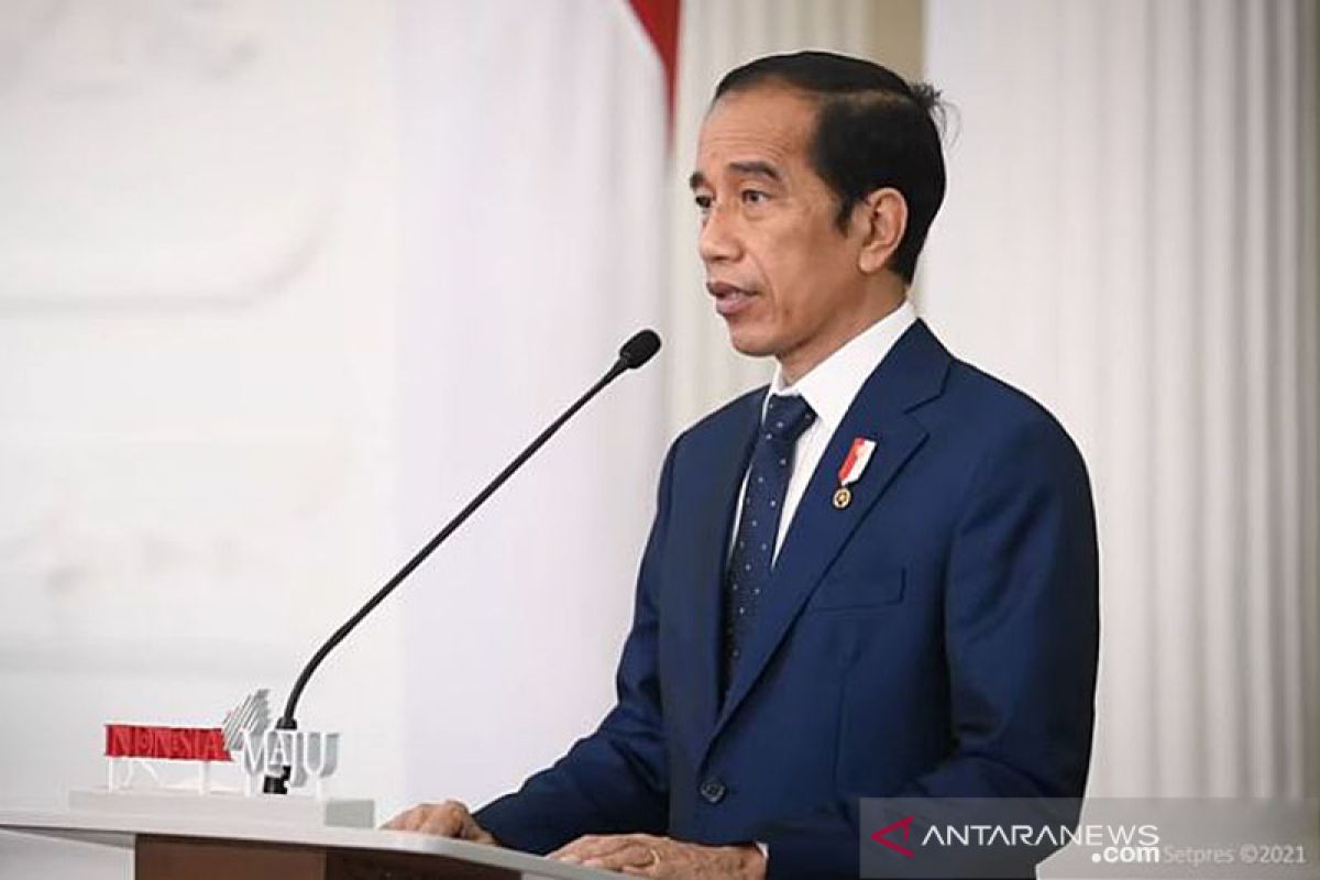 Jokowi sampaikan Indonesia beruntung sejak awal sudah bergerak dapatkan vaksin