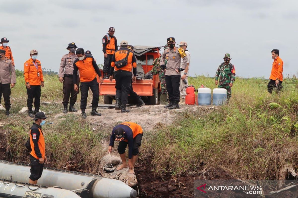 Satgas Karhutla cek perbaikan kanal dan patroli di lahan gambut