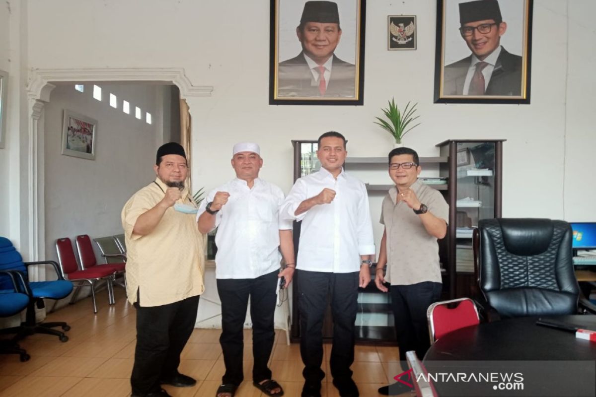 Wagubsu silaturrahmi ke kantor Gerindra Madina