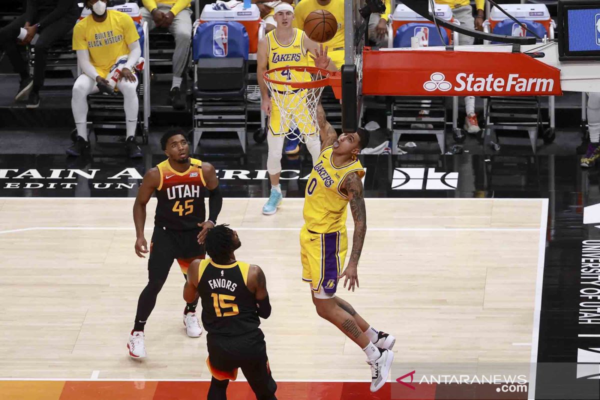Mitchell cedera, Utah Jazz bertekuk lutut di hadapan Lakers