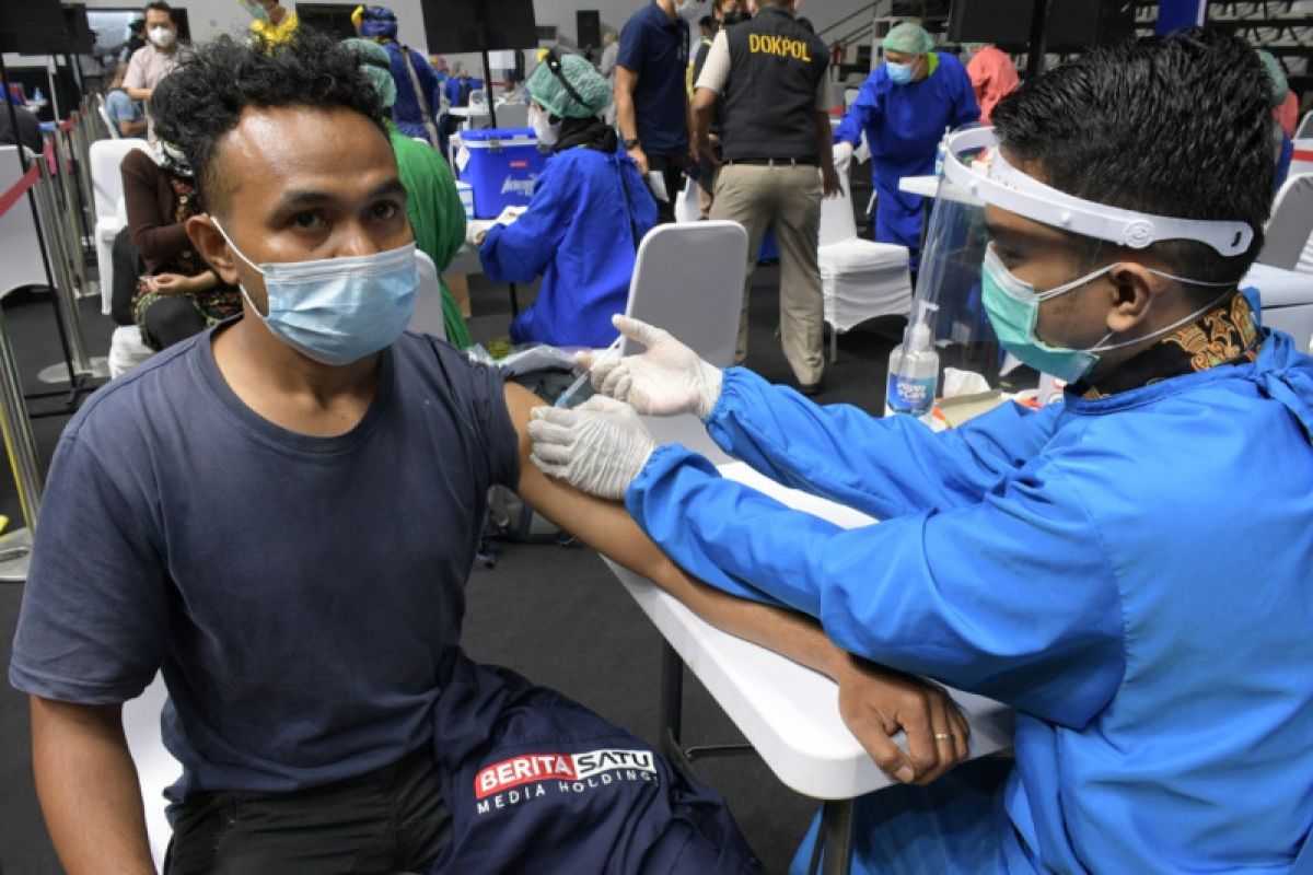 Sebanyak 5.512 jurnalis ditargetkan menerima vaksin COVID-19