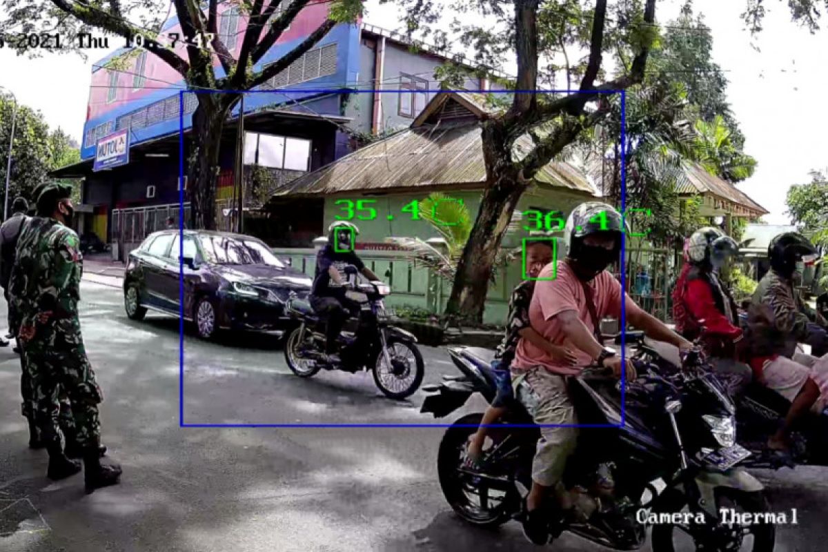 DiskominfoSandi Pemkot Ambon terapkan CCTV thermal scan saat operasi yustisi