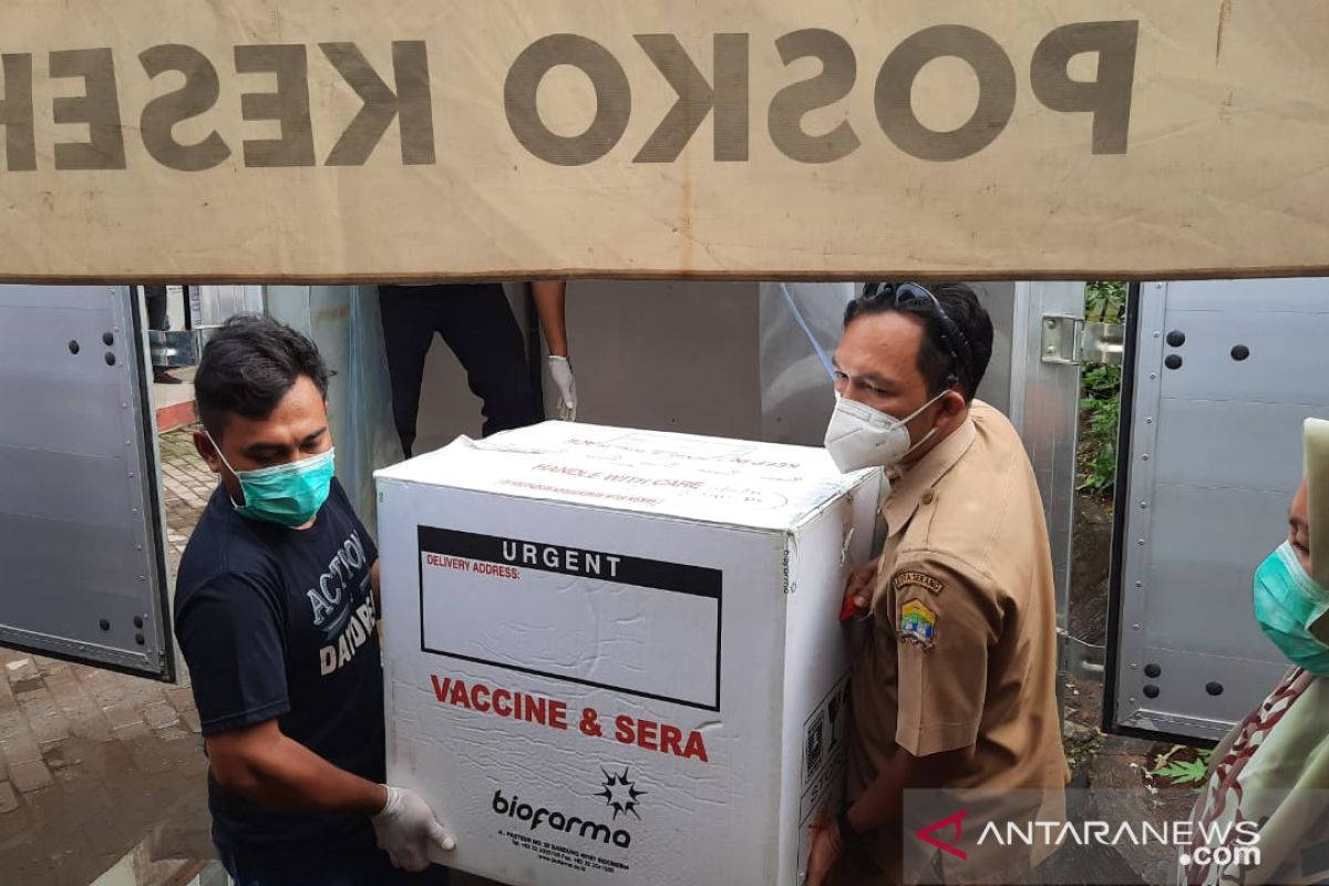 Pemkot Serang terima 3.580 vial vaksin COVID-19 tahap dua