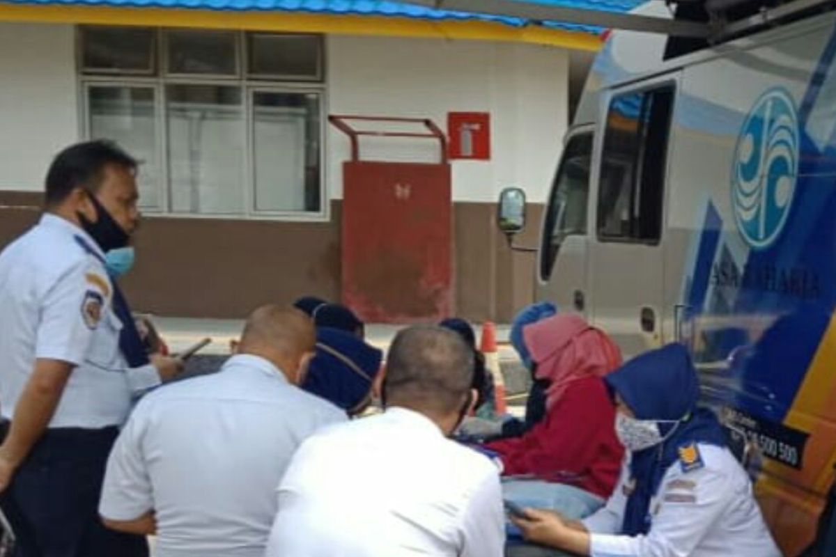 Jasa Raharja Lampung gelar pemeriksaan kesehatan di Terminal Rajabasa