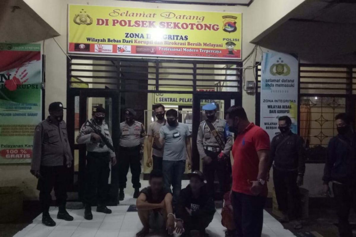 Dua pemuda dan satu pelajar diduga pengedar narkoba ditangkap di Sekotong Lobar