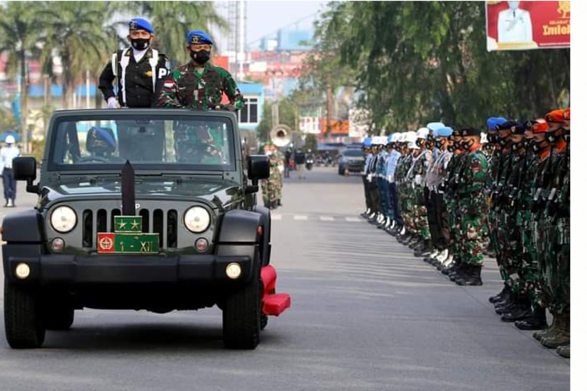 Pangdam XII/Tpr buka secara resmi Operasi Gaktib dan Yustisi Polisi Militer 2021