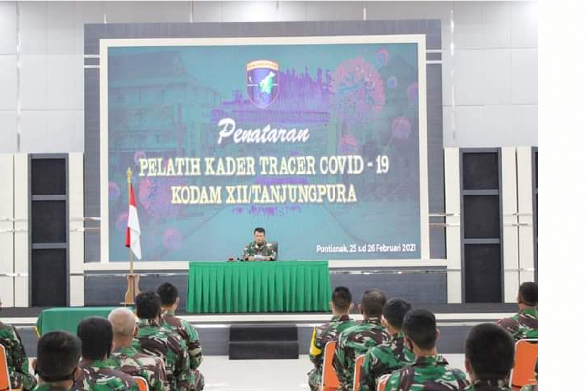 68 prajurit Kodam XII/Tpr ikuti pelatihan untuk menjadi kader tracer COVID-19