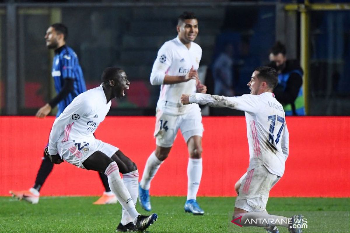 Gol tunggal Mendy amankan kemenangan Real Madrid 1-0 di markas Atalanta