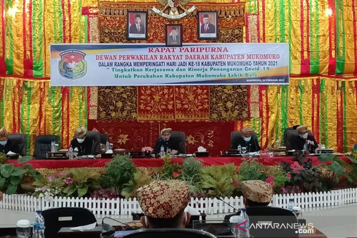 DPRD Mukomuko gelar paripurna peringati hari jadi ke-18