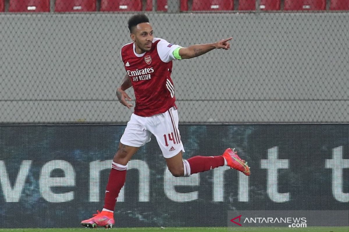 Aubameyang antar Arsenal lewati Benfica ke 16 besar Liga Europa