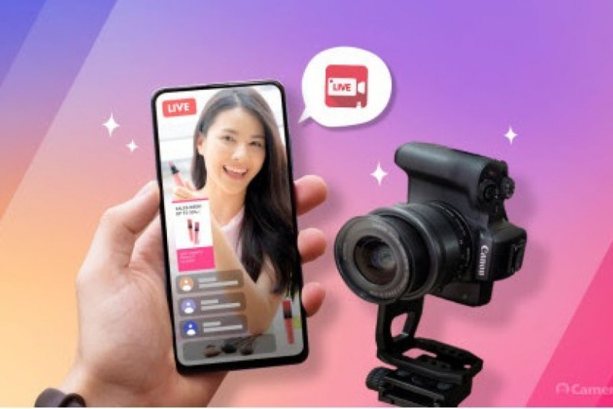 CameraFi Live rilis fitur streaming vertikal DSLR live e-commerce