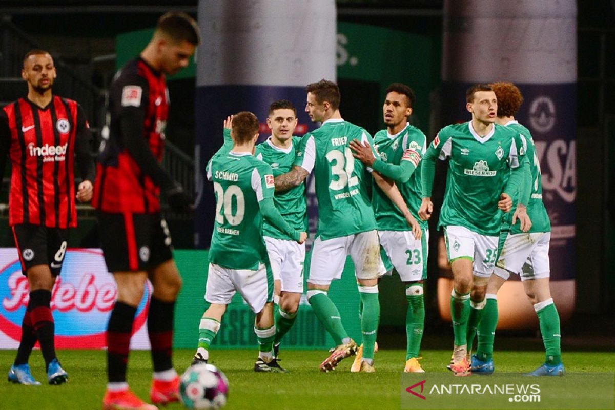 Liga Jerman: Catatan kemenangan beruntun Frankfurt berakhir di kandang Bremen