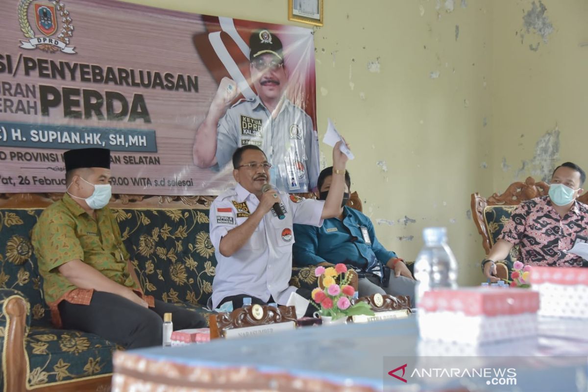 Ketua DPRD Kalsel sebarluaskan perda penanggulangan bencana di Batola