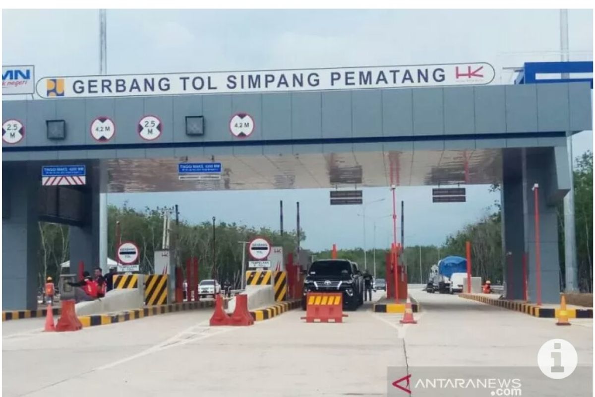 Kendaraan melintas di ruas Tol Terpeka turun 24 persen dari biasanya