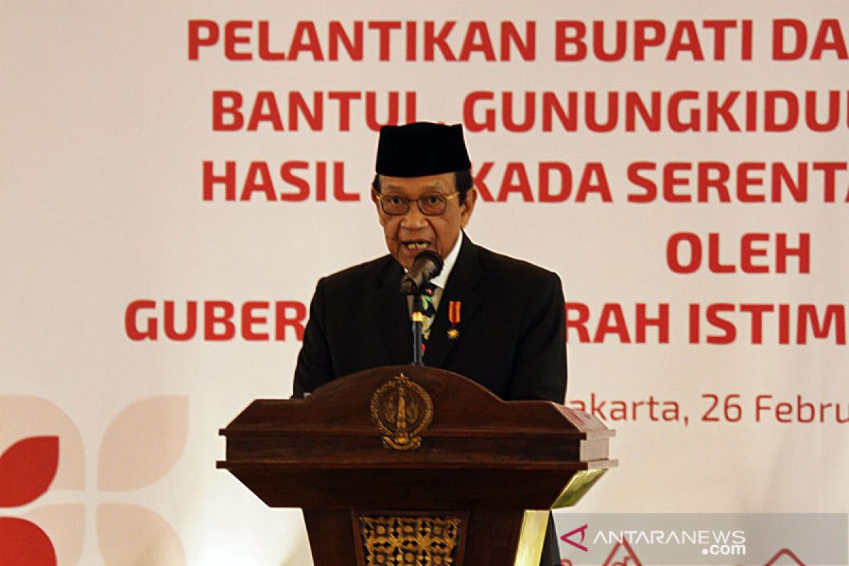 Sultan HB X minta bupati di tiga kabupaten segera membelanjakan APBD