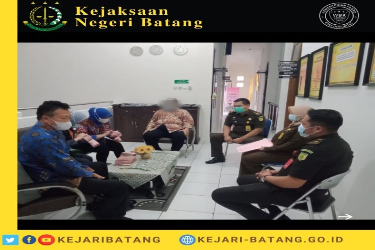 Eks Direktur Perusda Batang kembalikan uang negara Rp200 juta