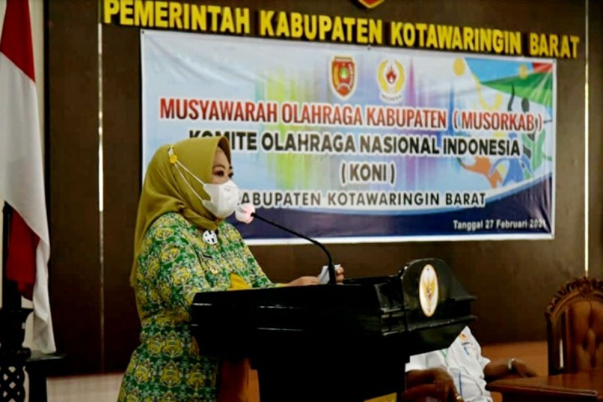 Nurhidayah terpilih sebagai Ketua KONI Kobar 2021-2025