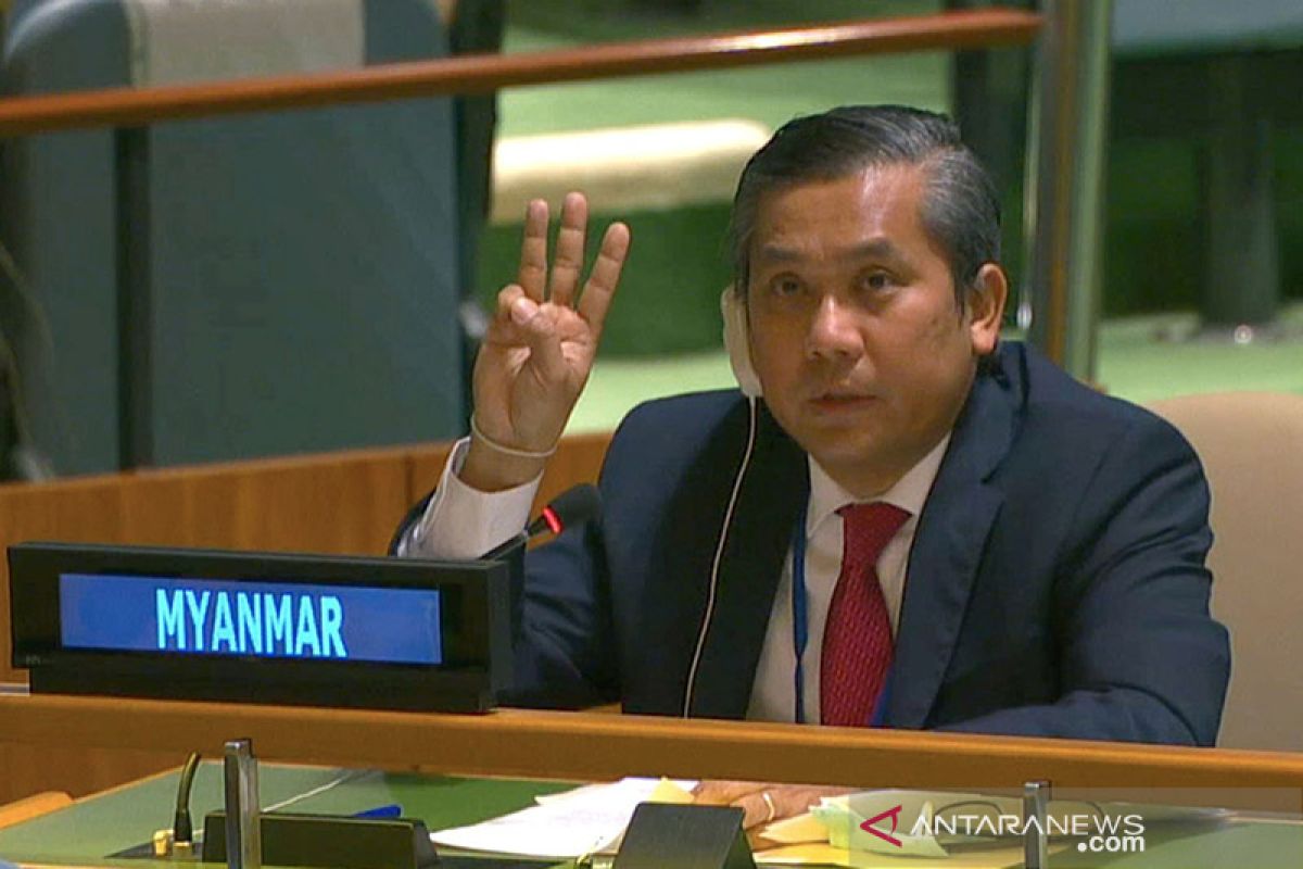 Perwakilan Myanmar tidak berpidato di Sidang Umum PBB