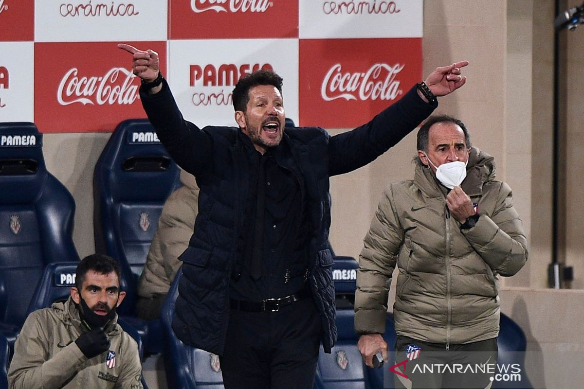 Diego Simeone ingatkan para pemain Atletico harus lebih baik sebelum lawan Real