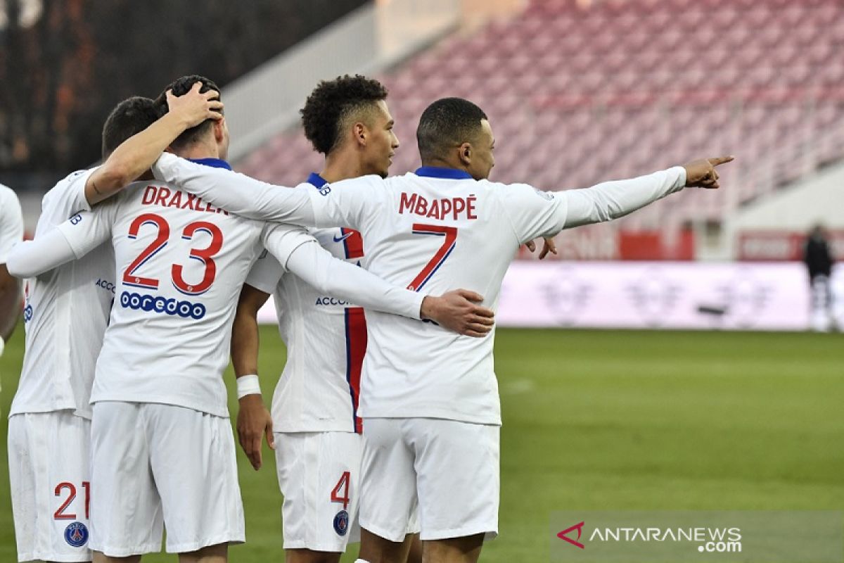 Liga Prancis - PSG tempel ketat Lille dengan jarak dua poin di puncak klasemen