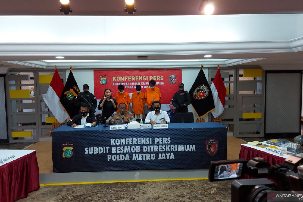 Polda Metro Jaya tangkap tiga maling motor kambuhan di Lampung