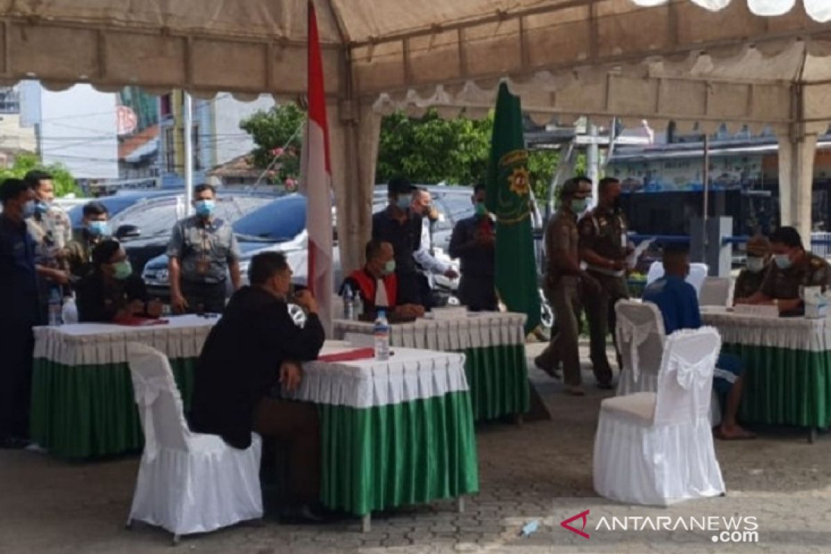 PN Pangkalpinang jatuhi sanksi puluhan pelanggar prokes COVID-19