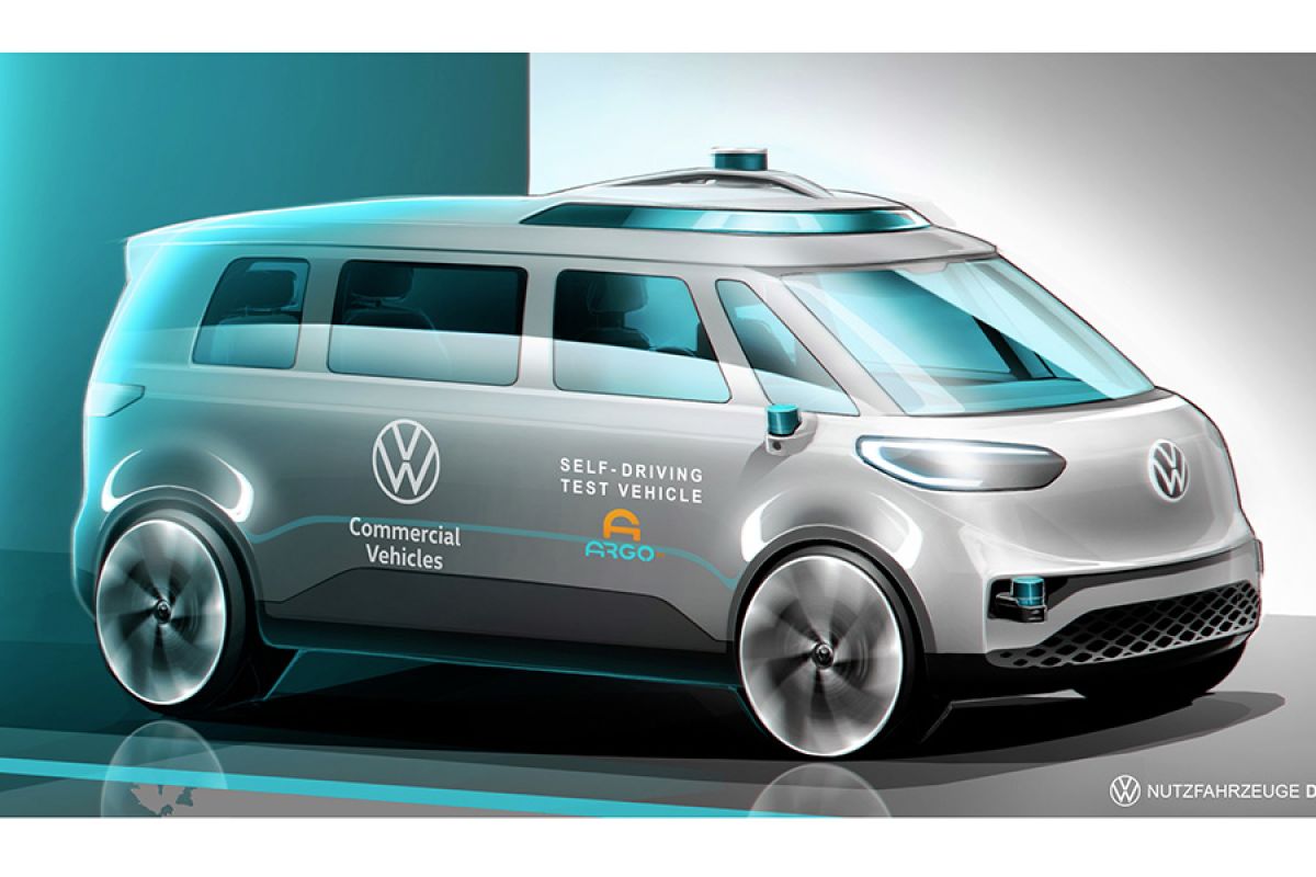 Mobil komersial listrik tanpa sopir VW ID.BUZZ hadir tahun depan