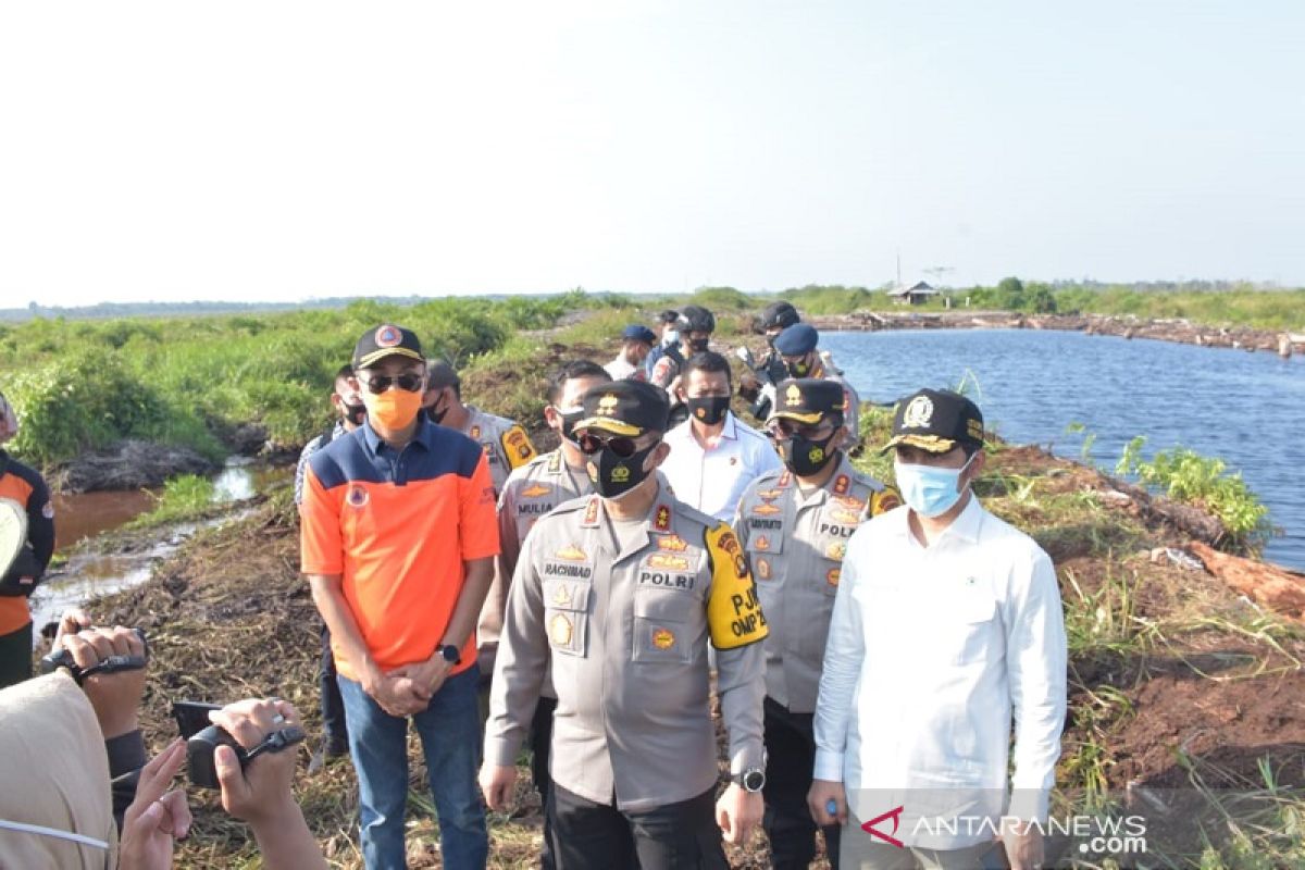 Kapolda Jambi  cek  kawasan paling rawan karhutla di Muarojambi