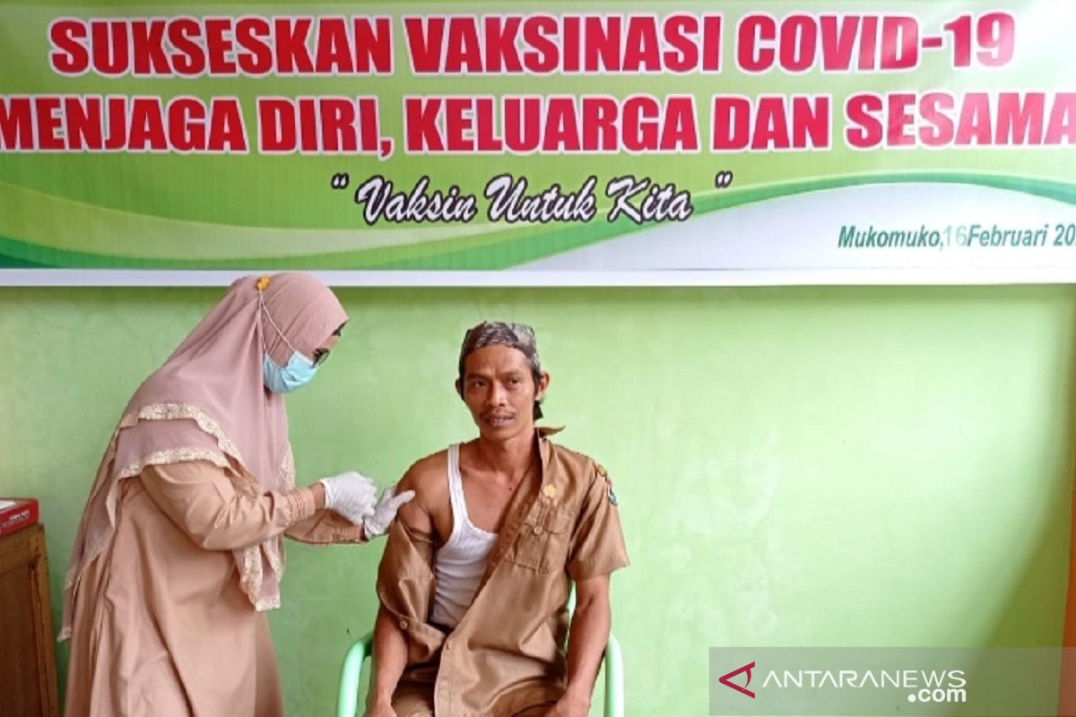 834 orang di Mukomuko telah divaksin COVID-19