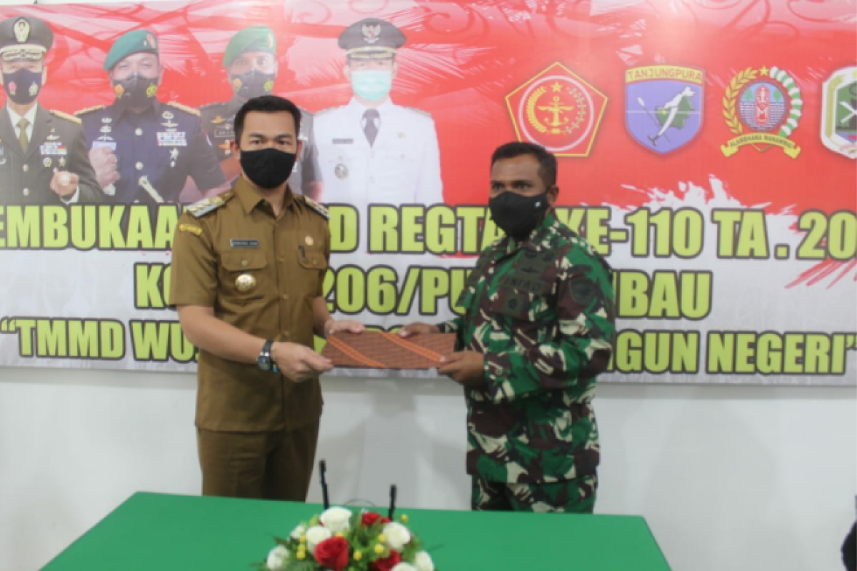 Kodam XII/Tpr gulirkan program TMMD ke-110 serentak