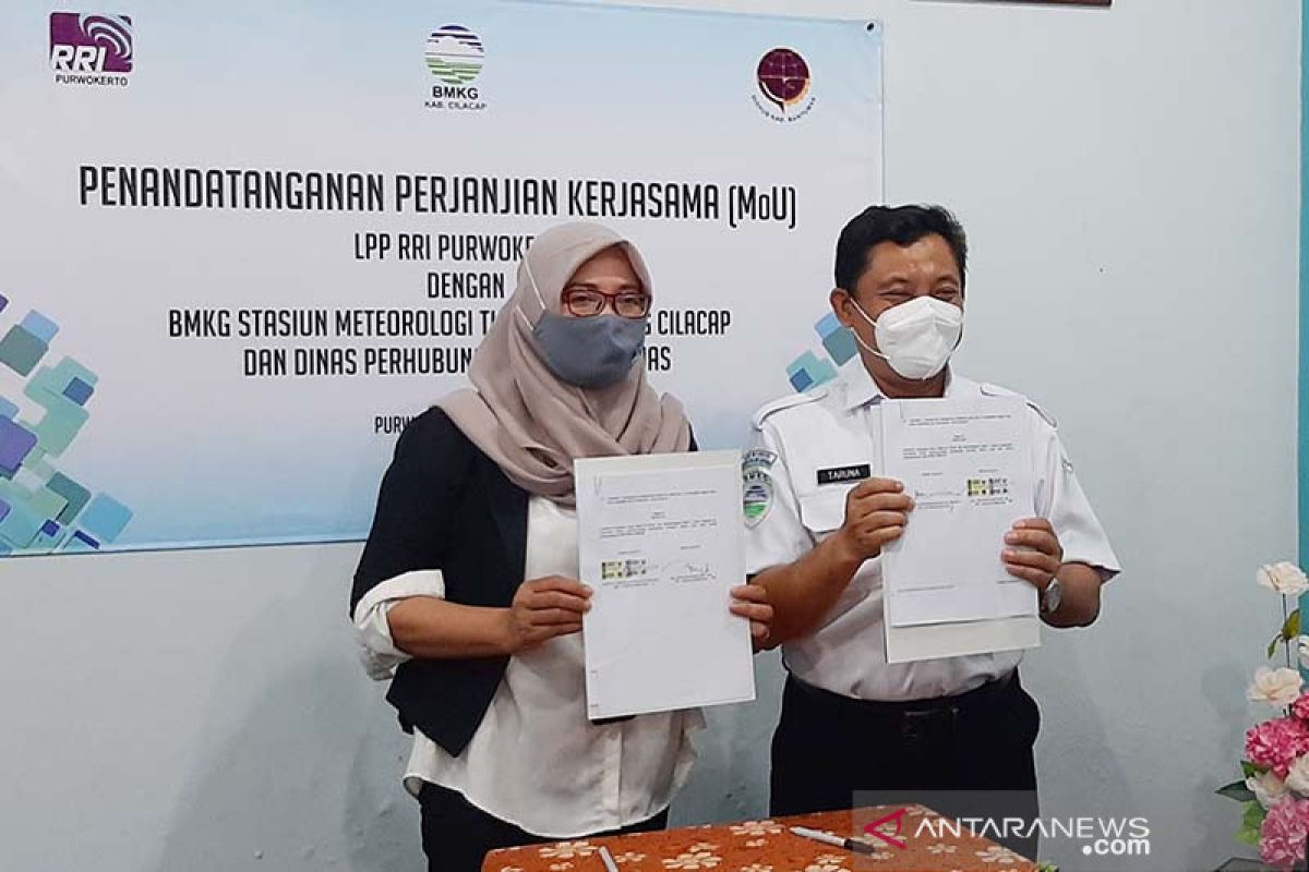 RRI Purwokerto dan BMKG bekerja sama sampaikan informasi cuaca