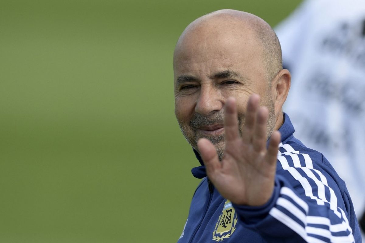 Pelatih baru Marseille Jorge Sampaoli sudah di Prancis