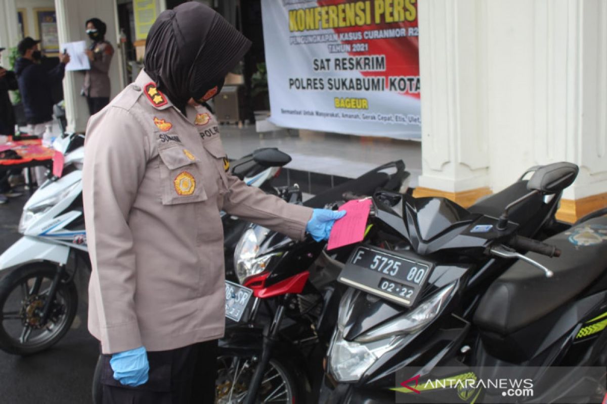 Polres Sukabumi Kota ciduk pelaku spesialis curanmor paling dicari