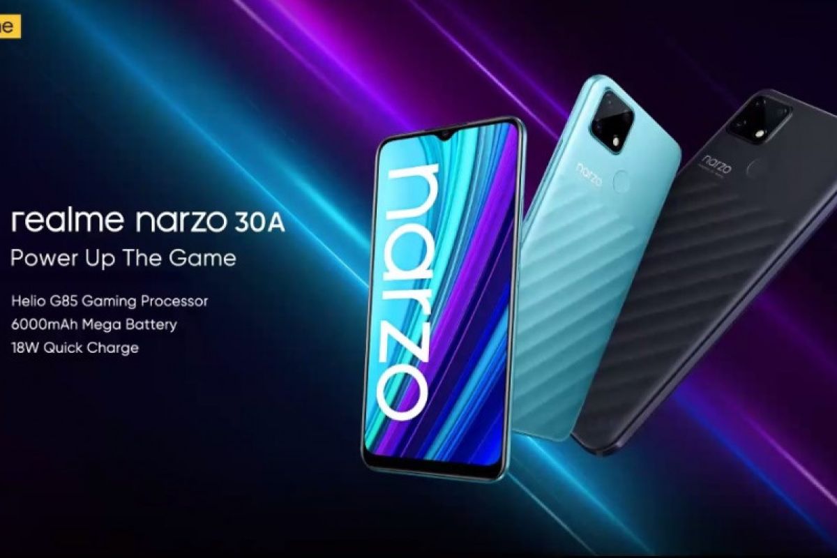 Realme Narzo 30A resmi dibanderol Rp1.8 juta