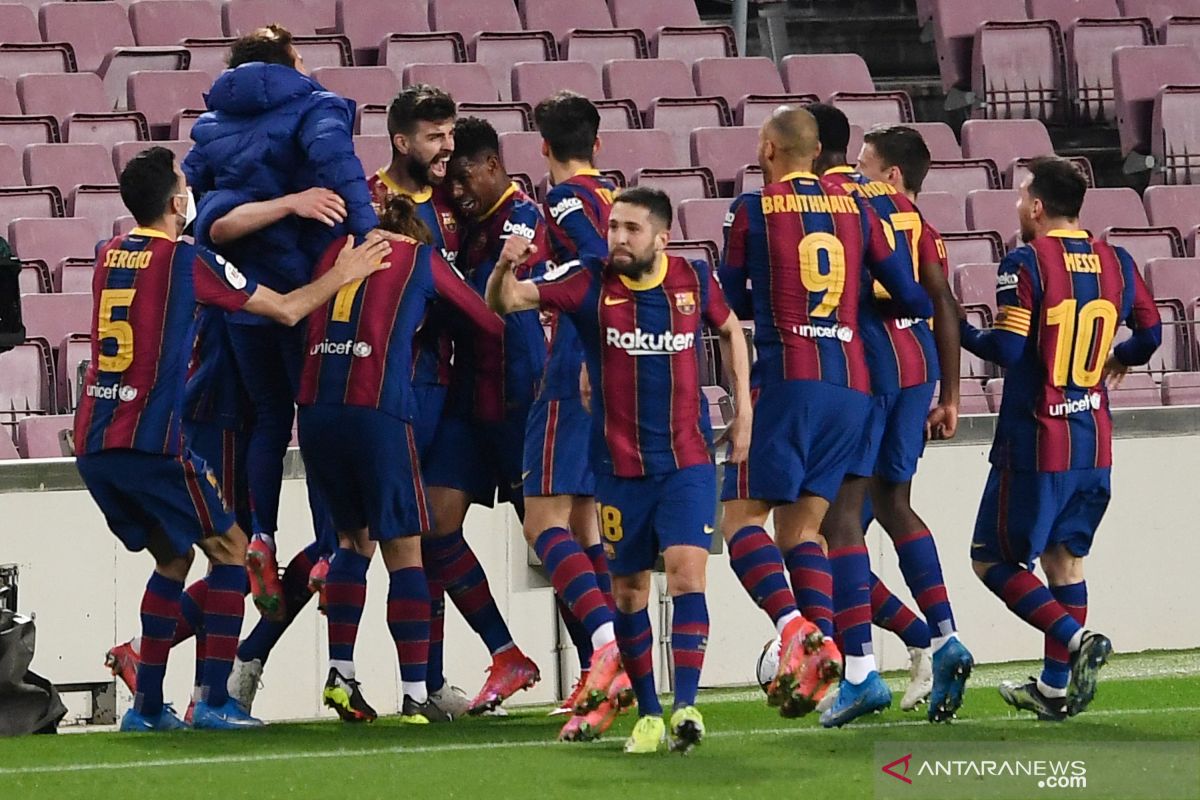 Barcelona melaju ke final Copa del Rey usai menang 3-0 lawan Sevilla