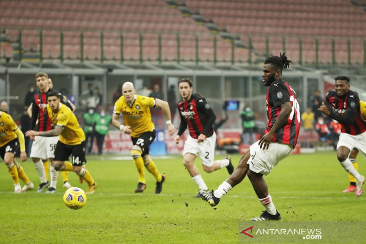 Liga Italia, penalti Franck Kessie hindarkan Milan dari kekalahan