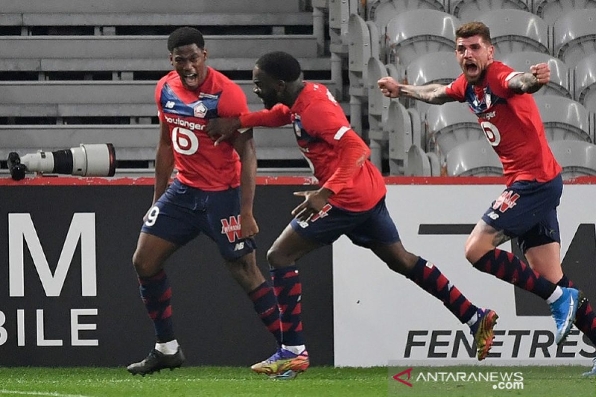 Lille menang dramatis atas Marseille sumbangan dua gol Jonathan David